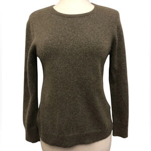 Garnet Hill Cashmere Crewneck Pullover Sweater